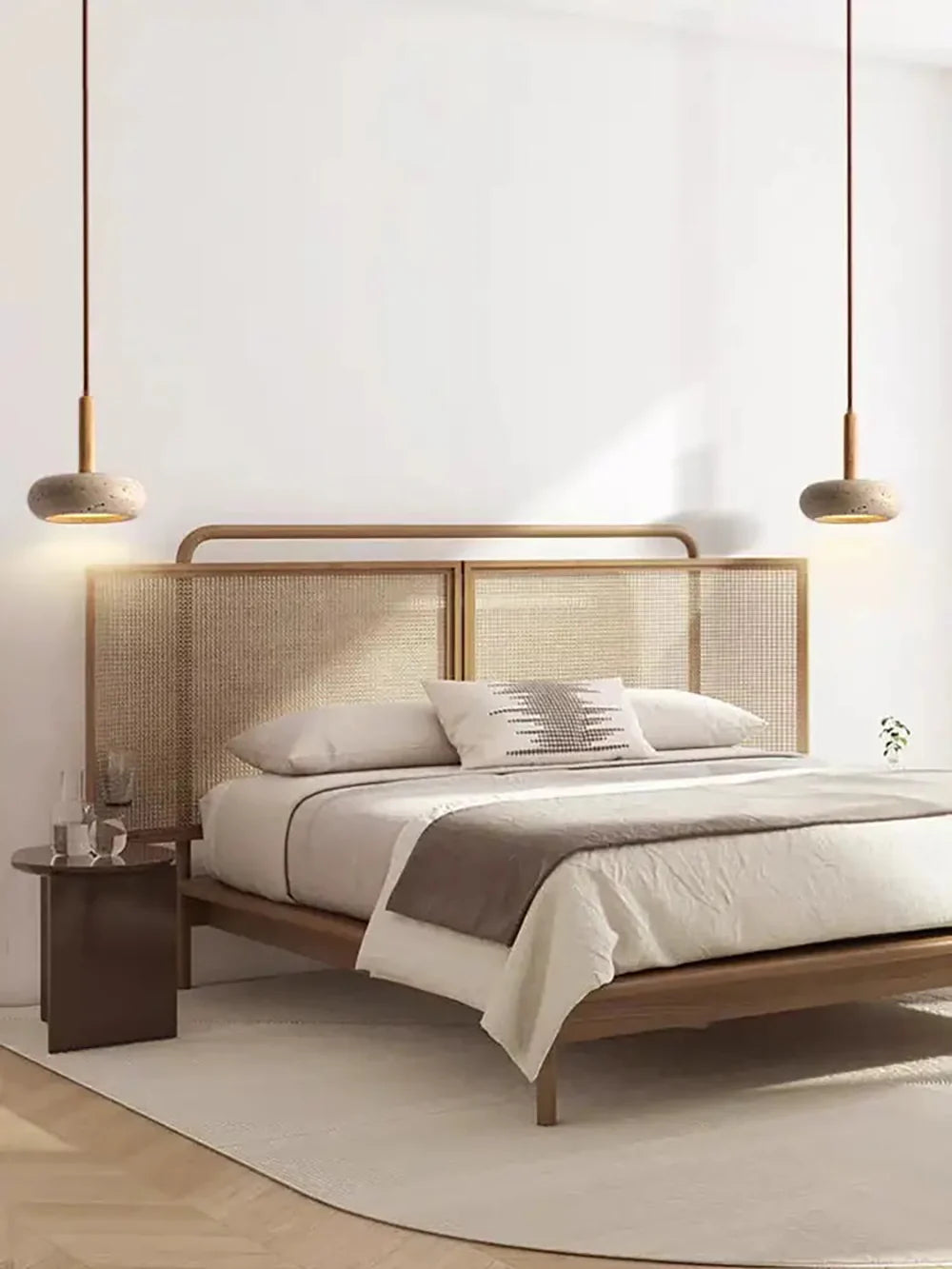 Round Travertine Pendant Light