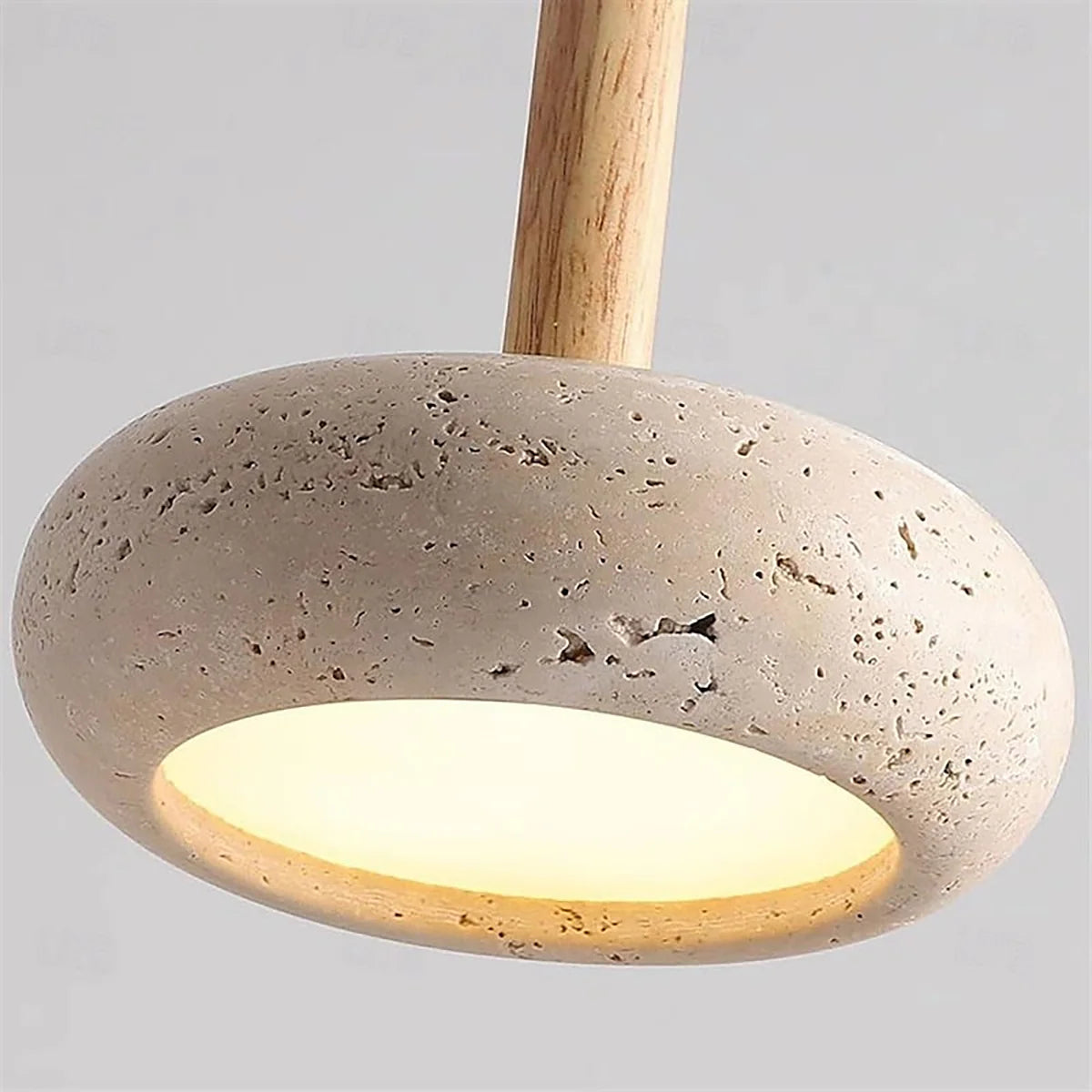 Round Travertine Pendant Light