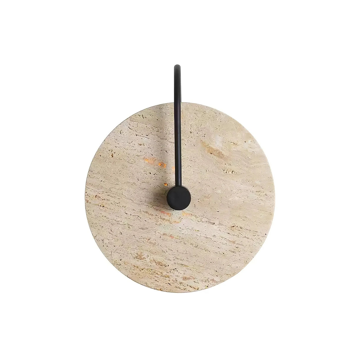 Round Travertine Wall Lamp