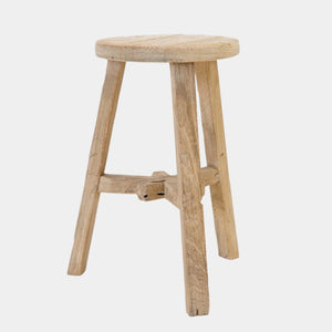 Round Elm Stool
