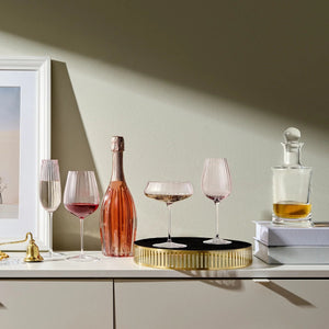 Round Up Dusty Rose Set of 2 Coupe glasses