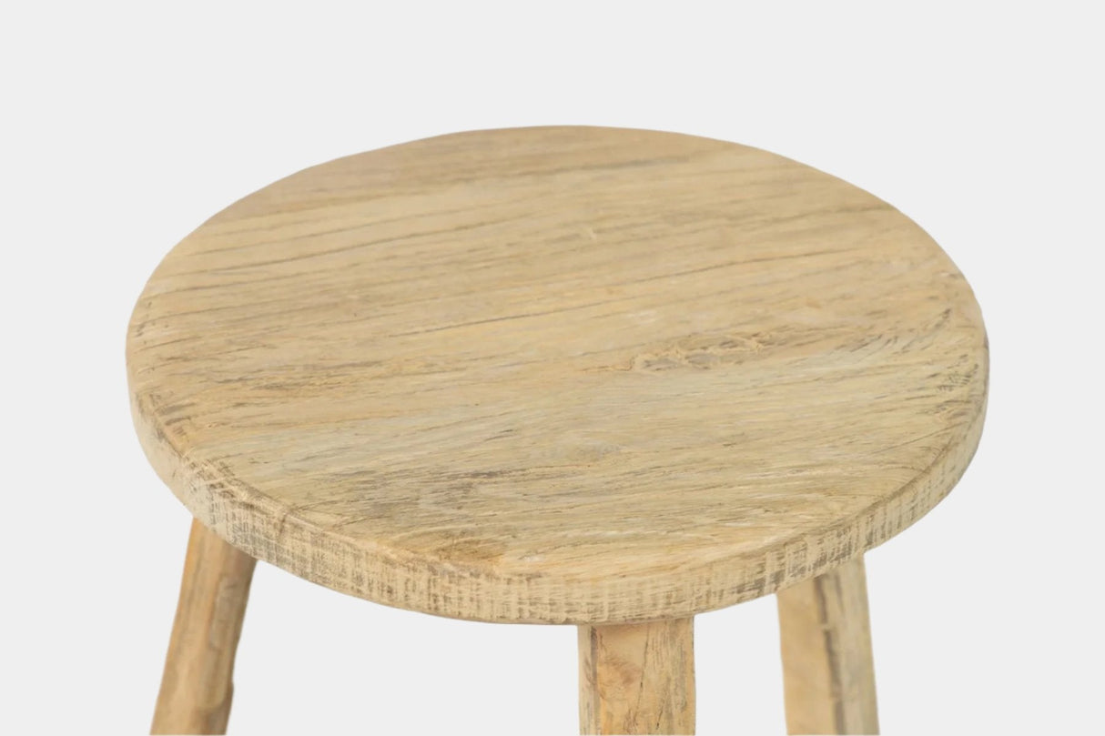 Round Elm Stool