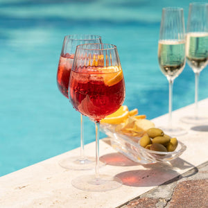 Round Up Dusty Rose Set of 2 Red wine glasses