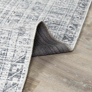 Barny Gray Blue Washable Rug