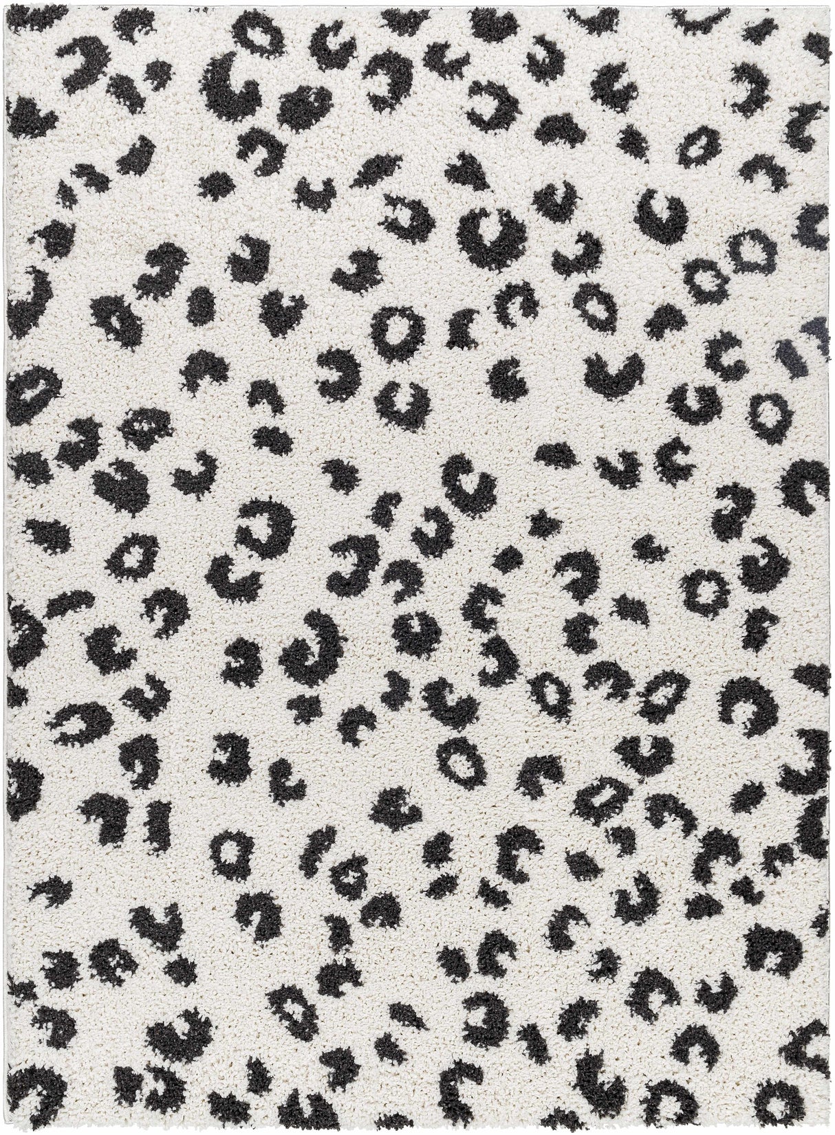 Zhen Black Spots Leopard Rug - Clearance