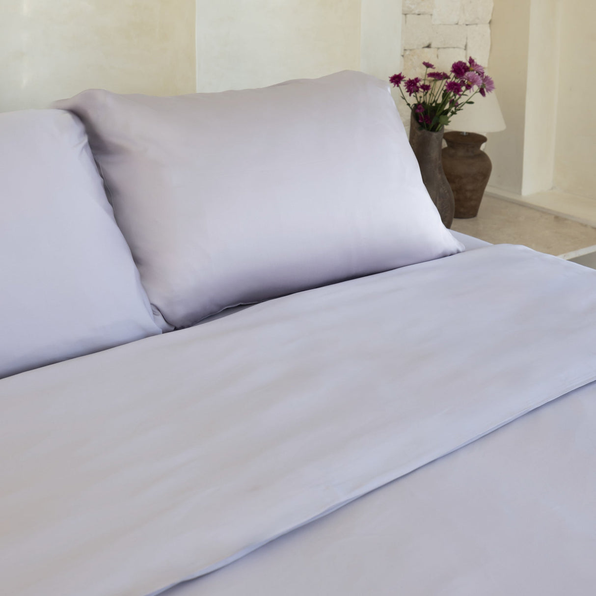 Organic Bamboo Sateen Duvet Cover Set