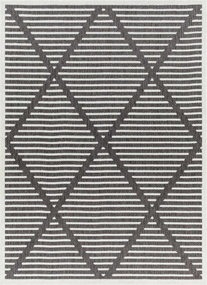 Anah 3D Black Outdoor Rug
