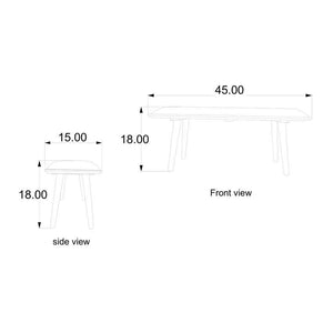 Vrlika Brown Bench
