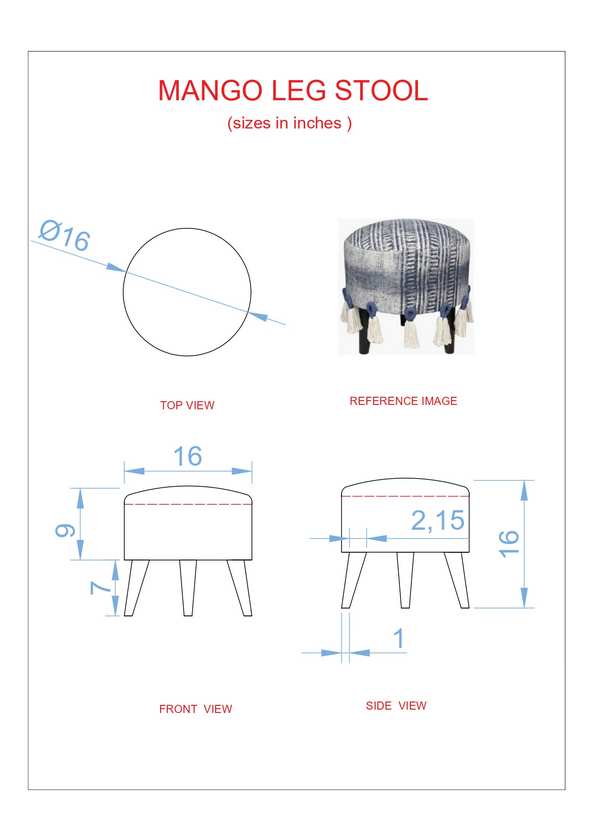 Lumparland Gray Ottoman