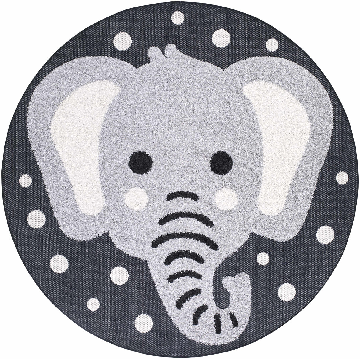 Kids Elephant Animal Print Nursery Area Rug - Clearance