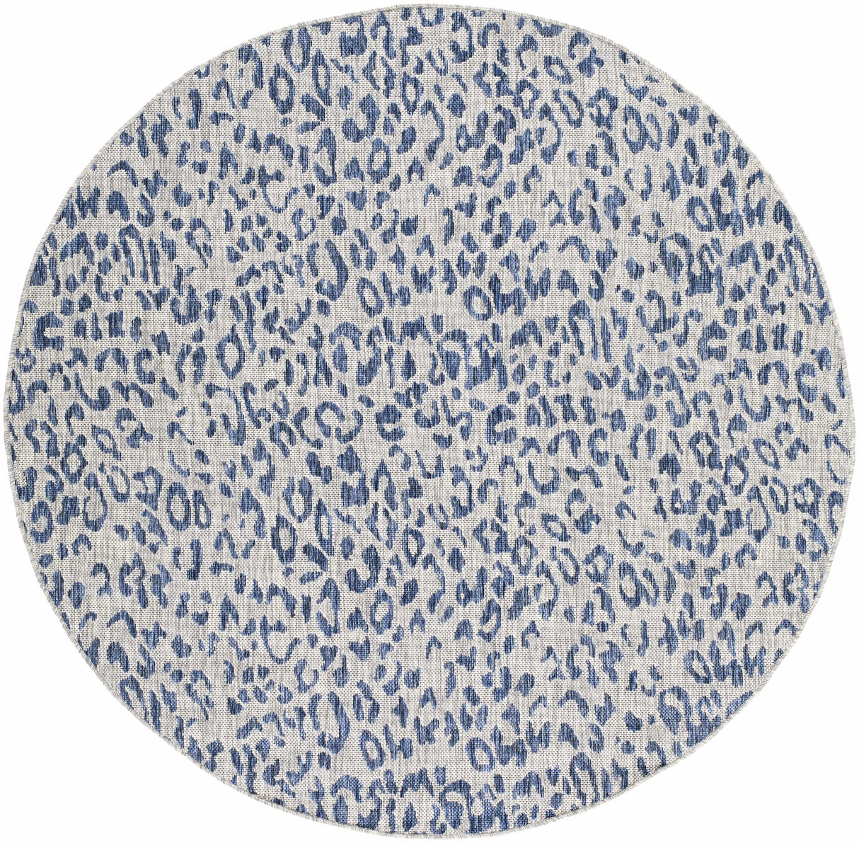 Skipsea Blue Leopard Performance Rug