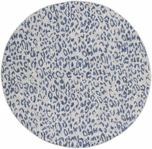 Skipsea Blue Leopard Performance Rug