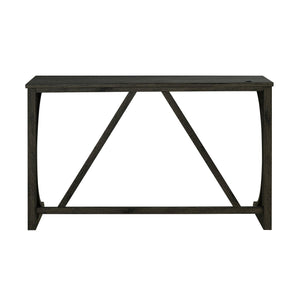 59" Rustic Dining&Bar Table Set with 3 Stools for Apartment, USB-A & USB-C Charging Ports