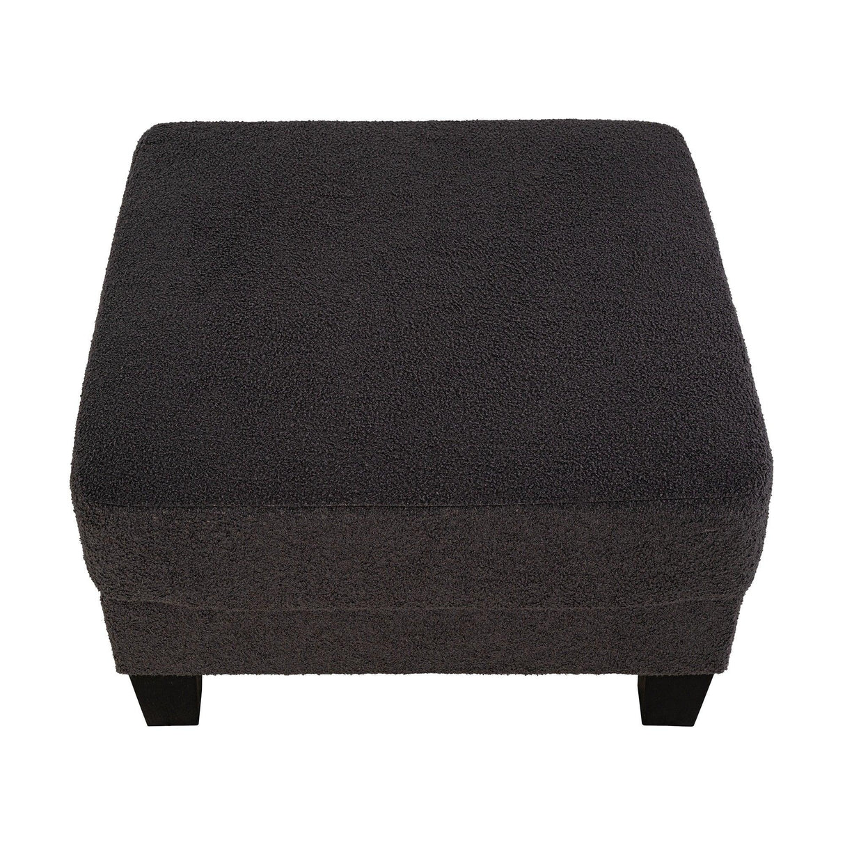 Dark Gray 3-Piece Sofa Set with Storage Ottoman & USB Charging