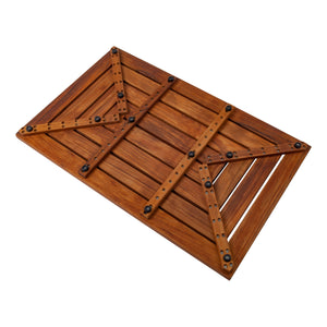 Aromi Oiled Teak Shower and Bath Mat 31.4″ x 19.6″