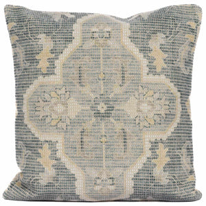 Bigaa Teal Medallion Throw Pillow