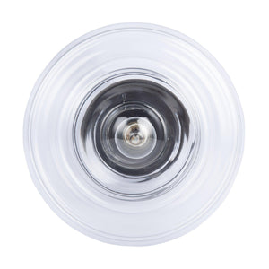 Solaria 1-Light Dark Brown Farmhouse Semi Flush Mount Ceiling Light