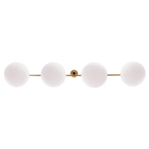 Spark Modern Gold Linear 4 Light Chandelier