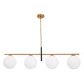 Spark Modern Gold Linear 4 Light Chandelier