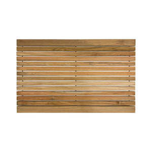 Belize Teak String Mat with Rubber Footing 31.4" x 19.6"
