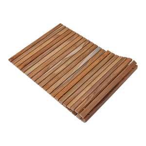Sandpoint Natural Teak Shower and Bath String Mat 40″ x 20″ (no feet)