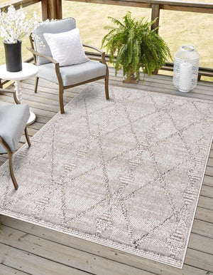 Nyla Bone Indoor & Outdoor Rug - 2x3 Clearance