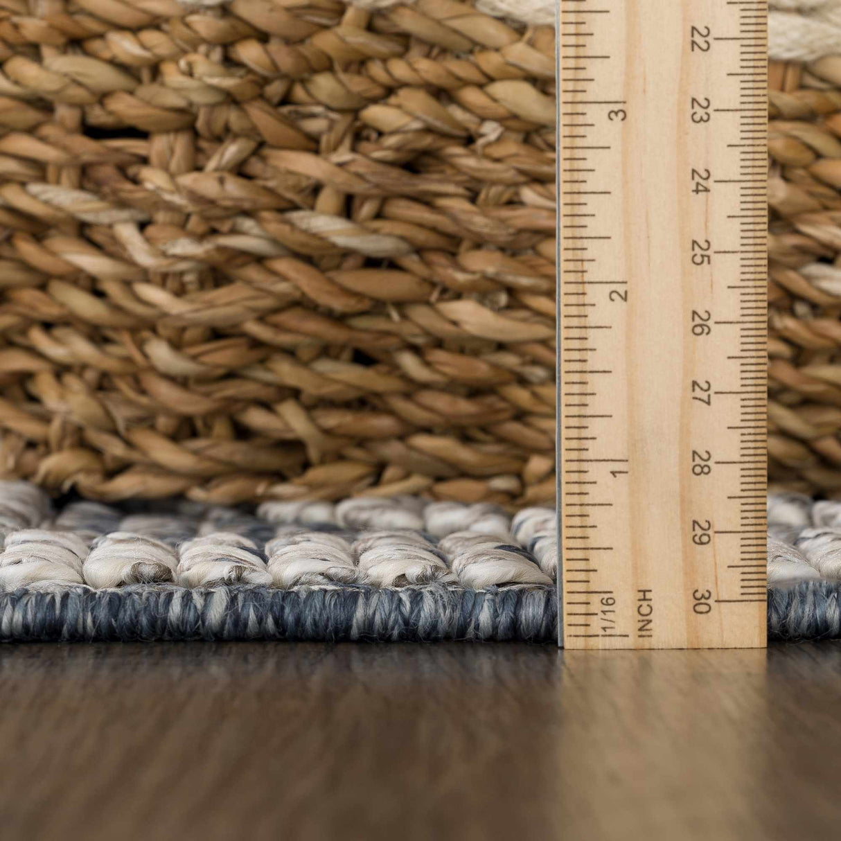 Diah Gray Blue & Bone Area Rug - Clearance