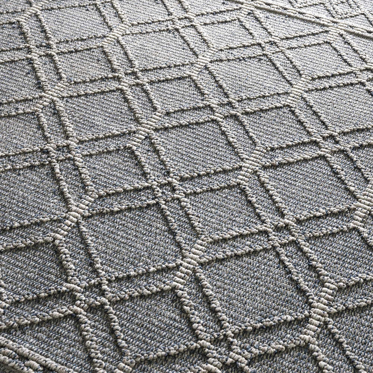 Diah Gray Blue & Bone Area Rug - Clearance