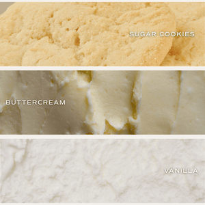 Sugar Cookies Soy Candle - 9 oz Patterned Clear Jar