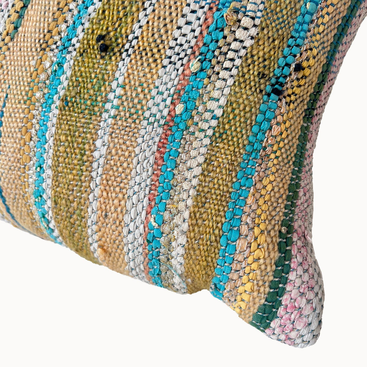Sunny Handwoven Moroccan Pillow