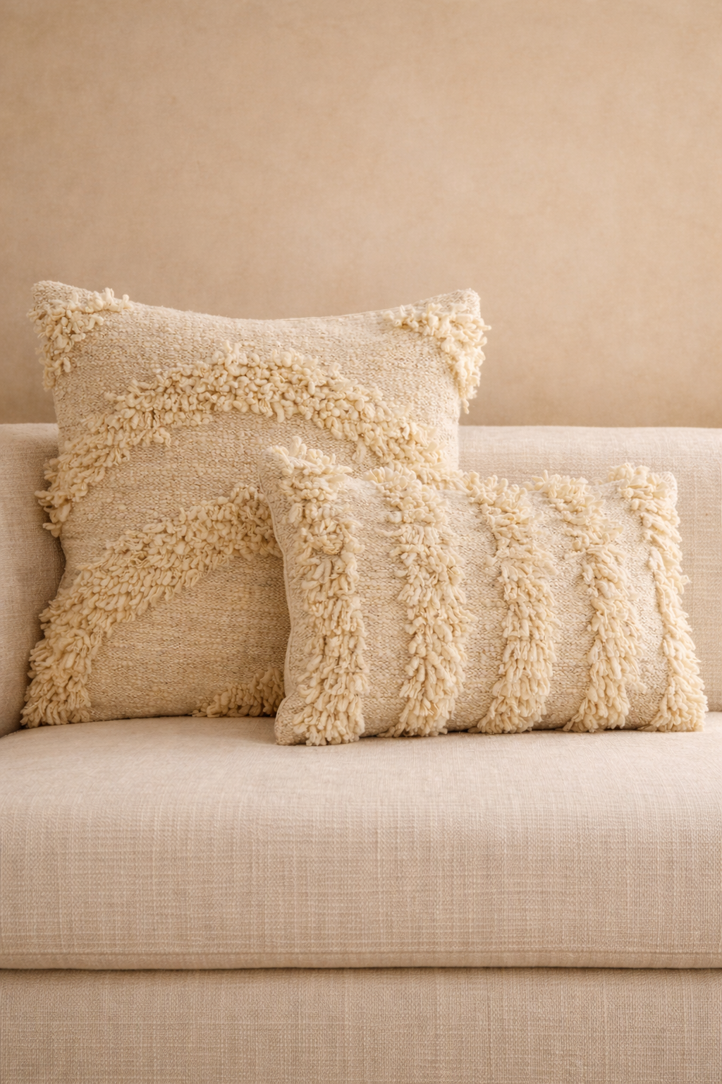 Miguel Wool Pillow Cover by Diego Olivero Studio