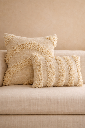 Miguel Wool Pillow Cover by Diego Olivero Studio