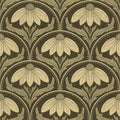 Scalloped Coneflower Wallpaper - Vintage Floral Elegance