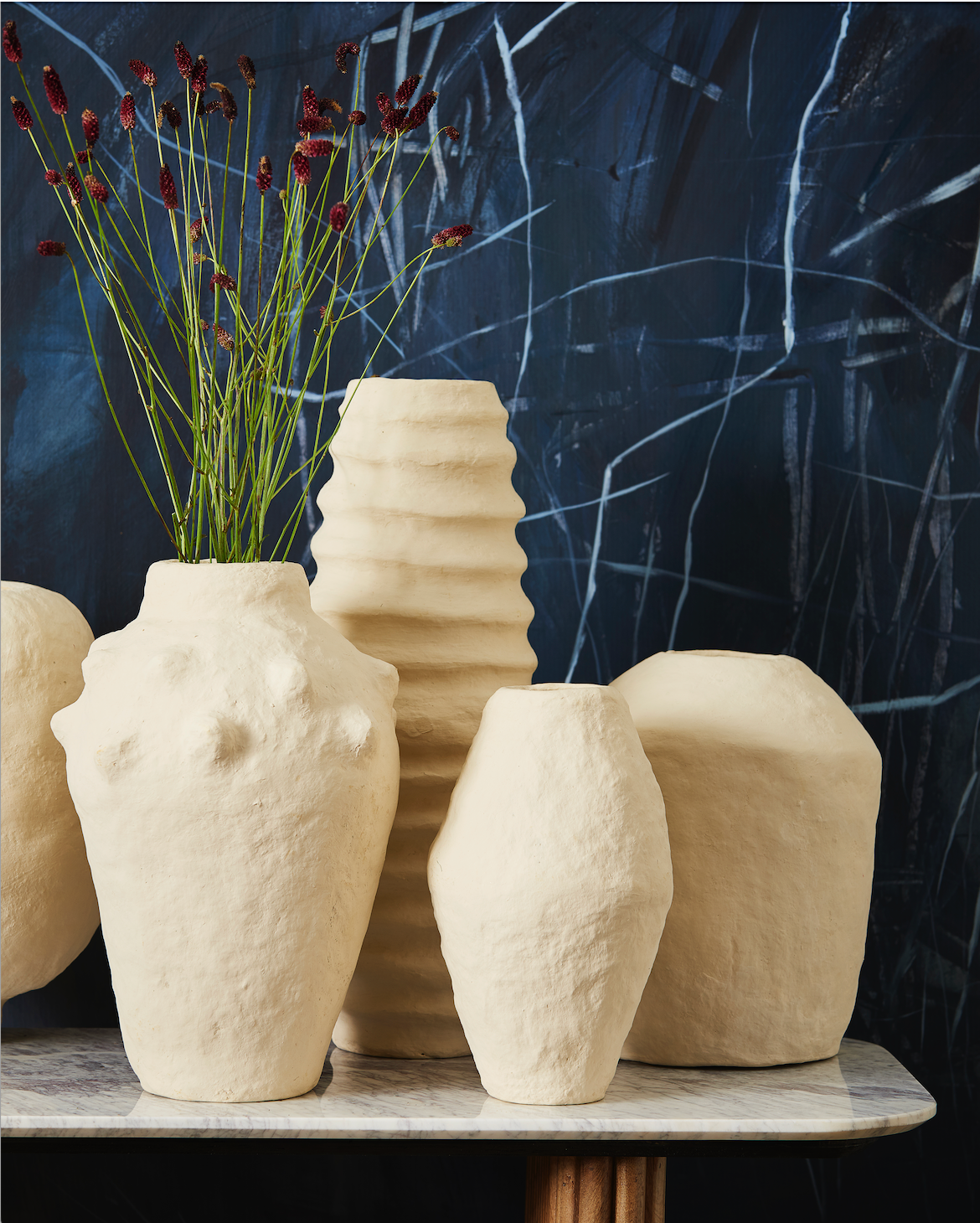 Paper Mache Tapered Vase - Large