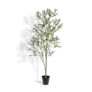 7' Artificial Wispy Olive Tree