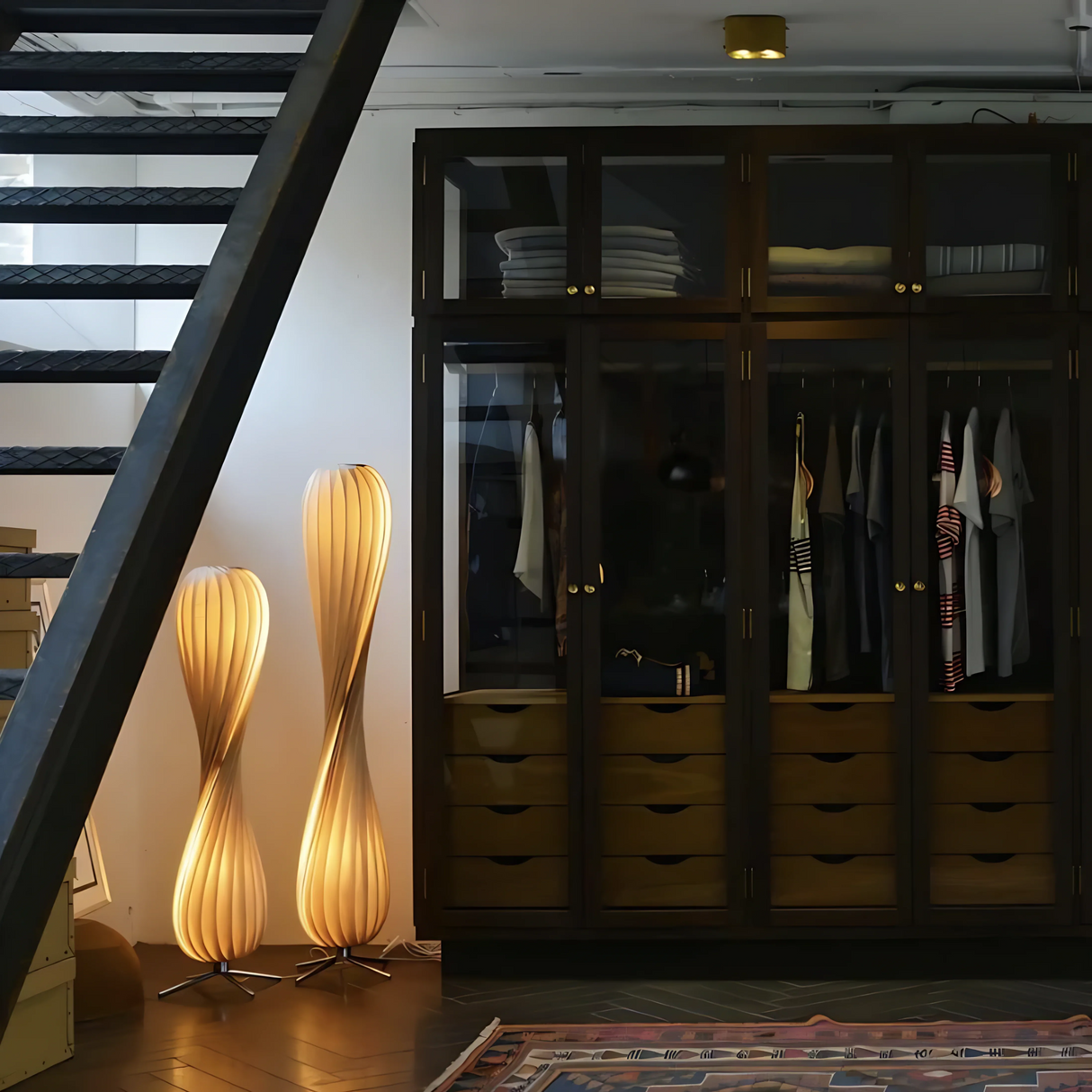 Ozawa Twisted Bamboo Lamp