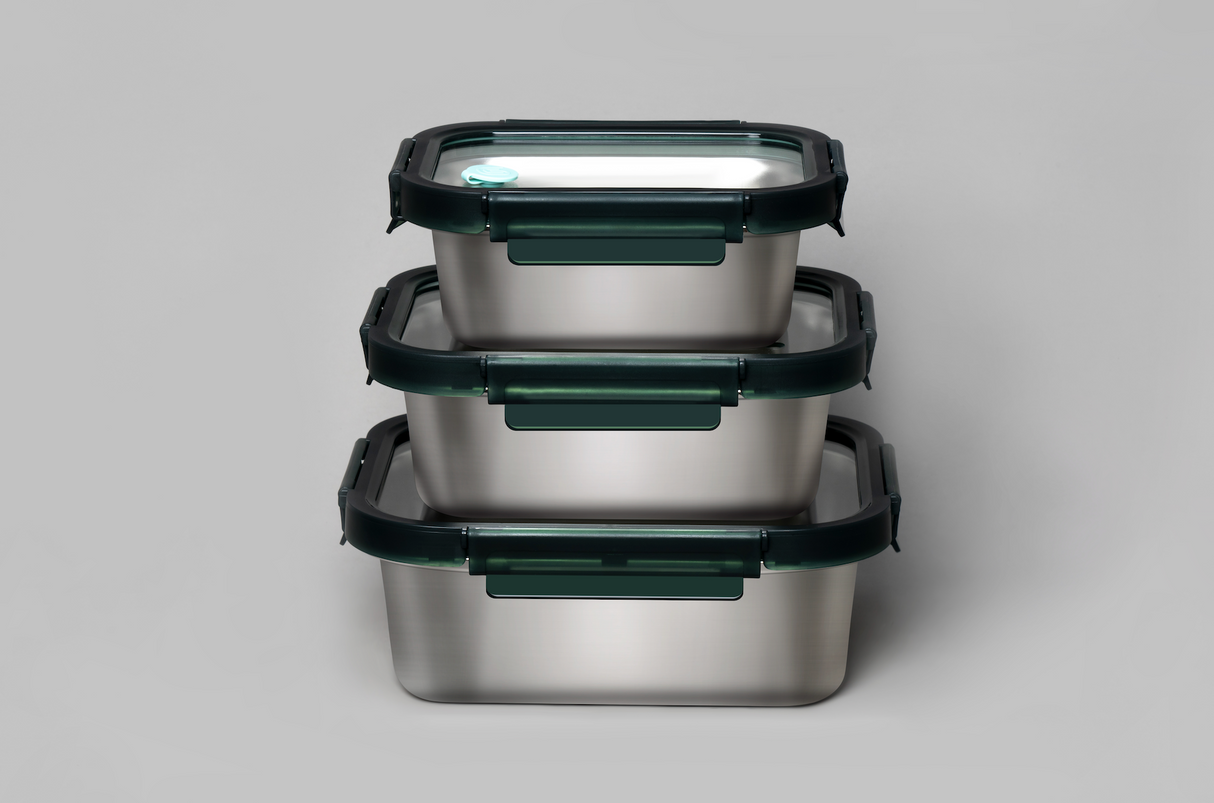 Multicolor Microwave Safe Stainless Steel Set