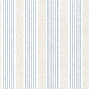 Nantucket Stripe Wallpaper - Classic Coastal Farmhouse Wallcovering