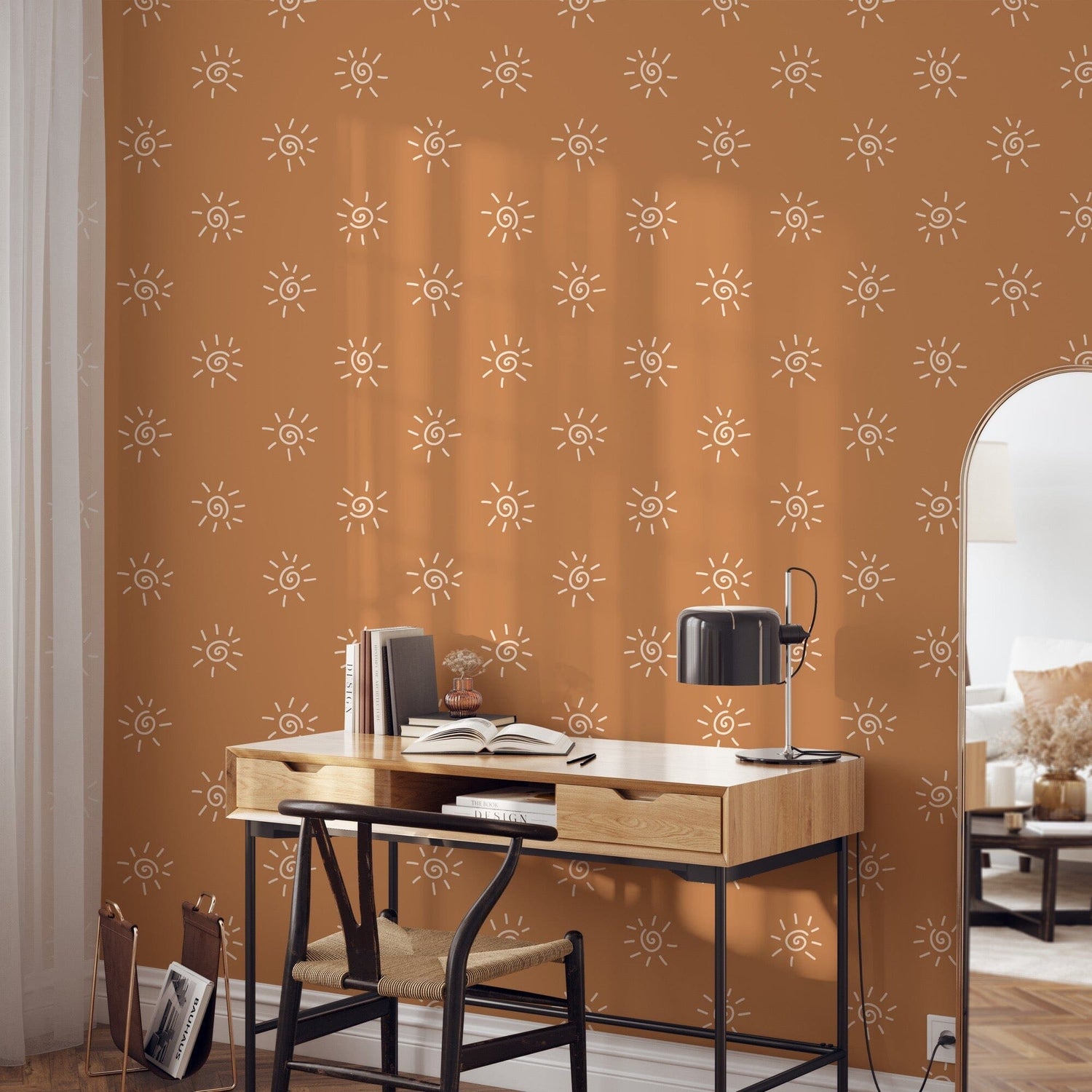 Bohemian Sun Wallpaper Peel and Stick