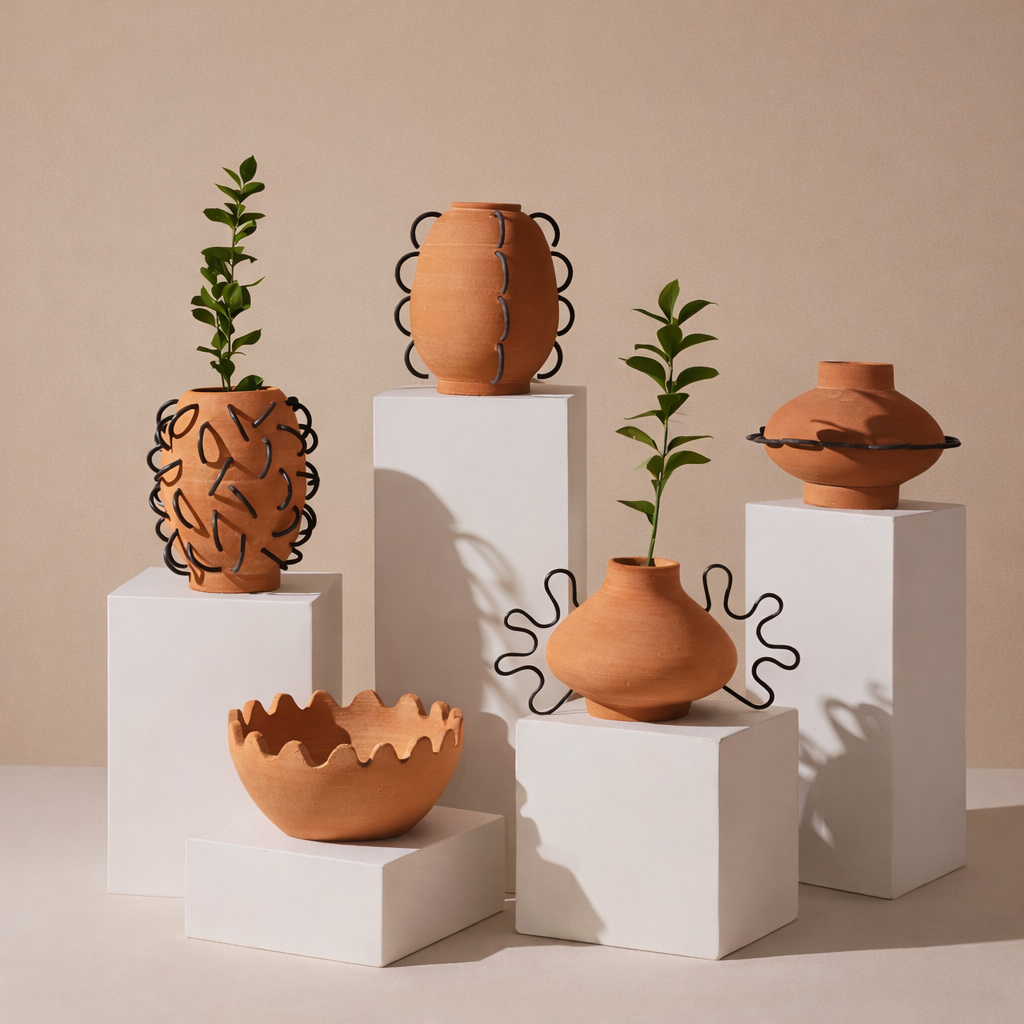 Ella Terracota Vessel by Diego Olivero Studio