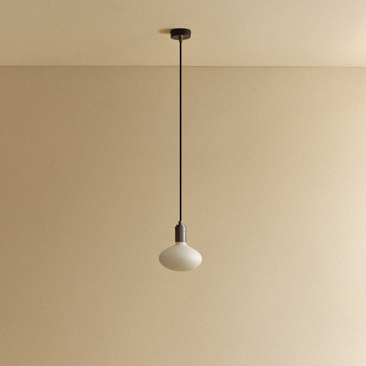 Oval Pendant Light in Graphite