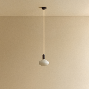Oval Pendant Light in Graphite