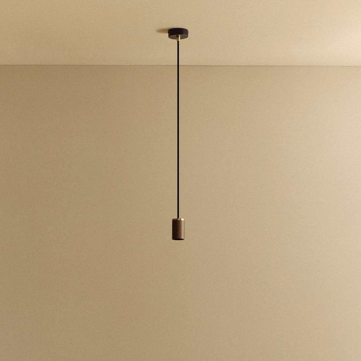 Knuckle Pendant in Walnut