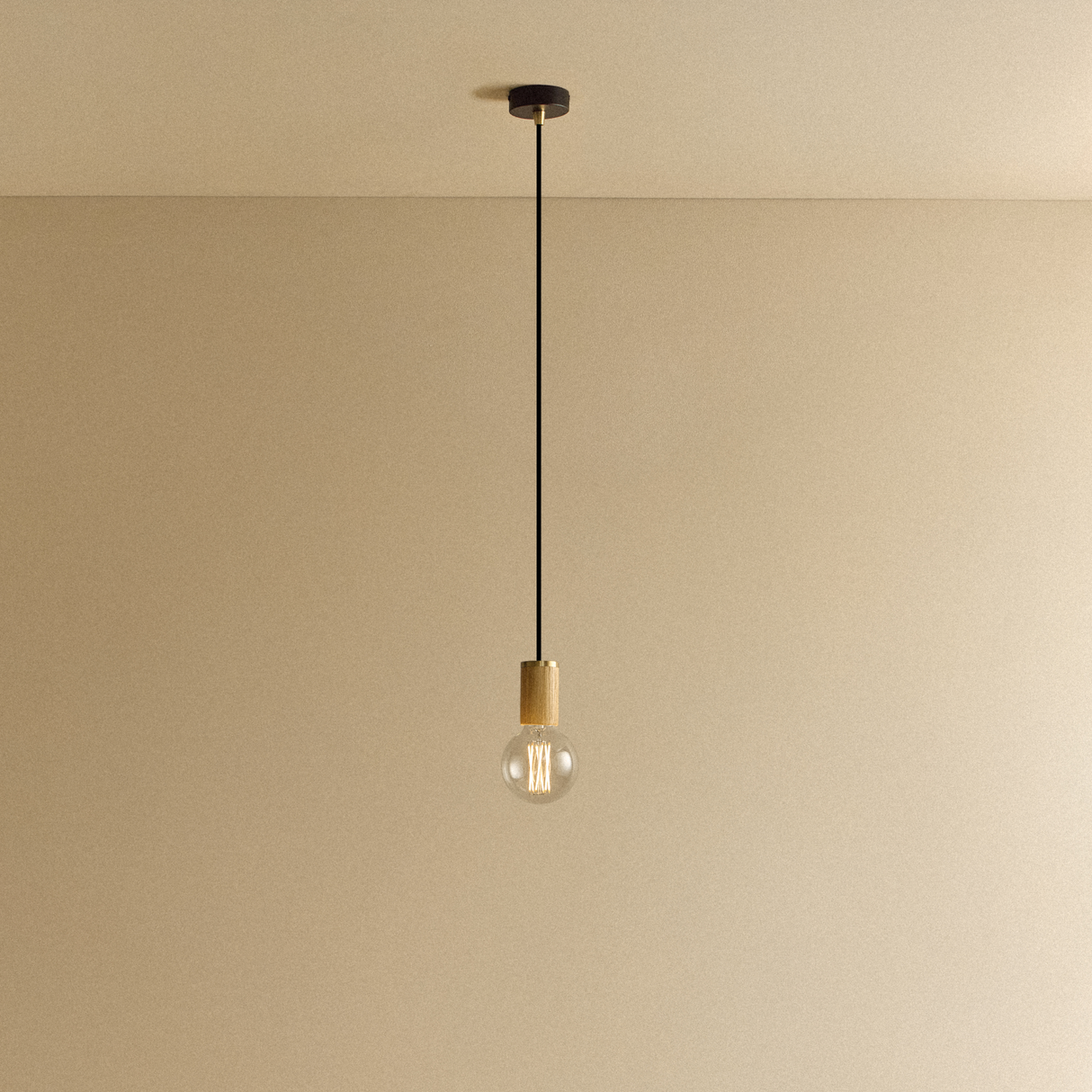 Elva Pendant Light Non-Tinted in Oak