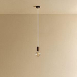Elva Pendant Light Non-Tinted in Walnut