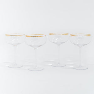 SIREN STEMWARE // CLEAR+GOLD
