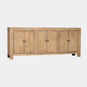 Six Door Elm Sideboard