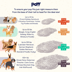 PupRug by Paw.com® Faux Fur Orthopedic Dog Bed - Curve Brown