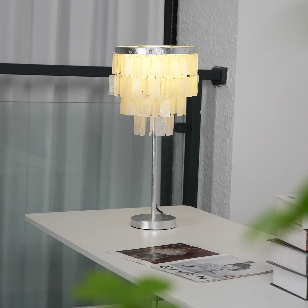 Skye Tiered Shell Table Lamp