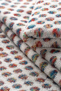 Watercolors - Small Dots Coral Blue Yellow Green Melange